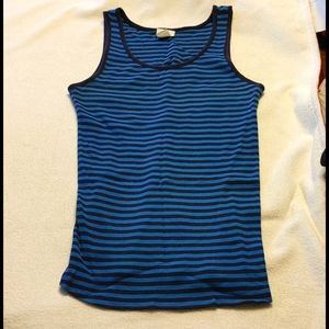 Oh Baby by Motherhood maternity blue striped tank